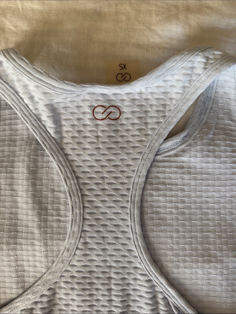 Calia Light Blue Textured Racerback Tank - Picture 3 of 5